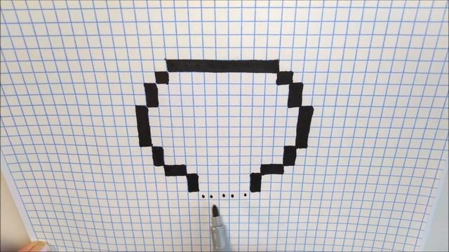 Как рисовать ЧЕРЕП по клеточкам в тетради! #39 - #pixelart смотреть онлайн