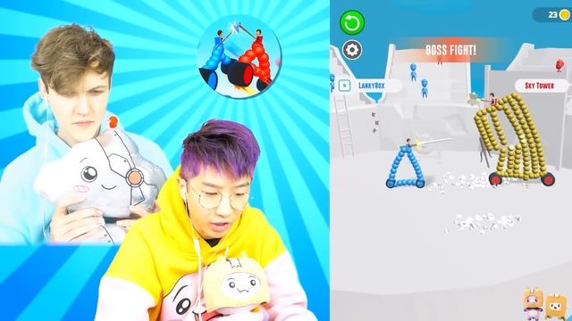 Can We Beat Draw Joust App Game?!?... LANKYBOX REVEALS A SECRET HACK! смотреть онлайн