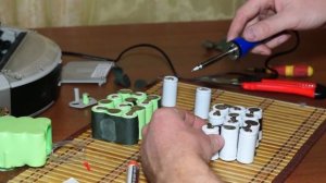Ремонт аккумулятора в роботе пылесосе.