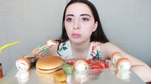 СУШИ РОЛЛЫ И MCDONALDS / НАГГЕТСЫ , ФИЛАДЕЛЬФИЯ / Ayka Emilly