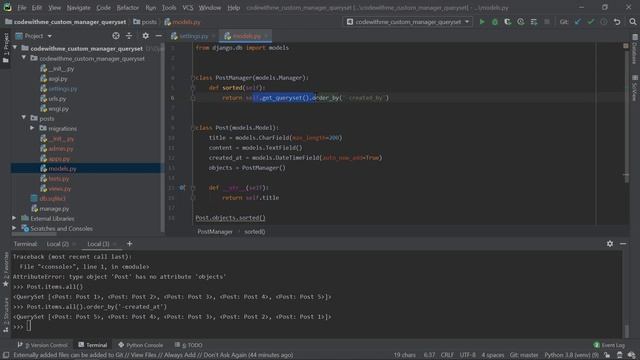 Custom Model Manager & Model QuerySet in Django | Code Band смотреть онлайн