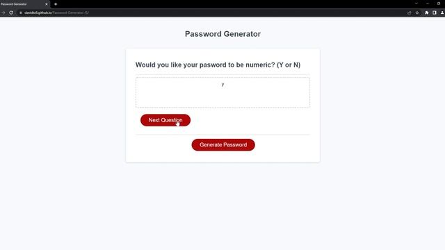 Password Generator using JS, HTML CSS смотреть онлайн