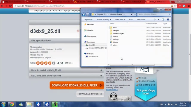 D3dx9_25.dll Download And Fix