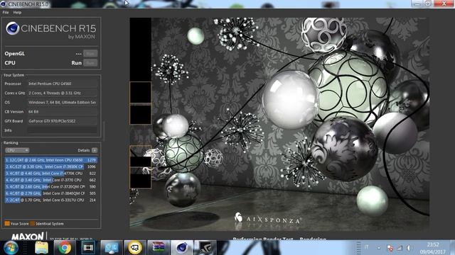 CineBench G4560 And Gtx 970 смотреть онлайн