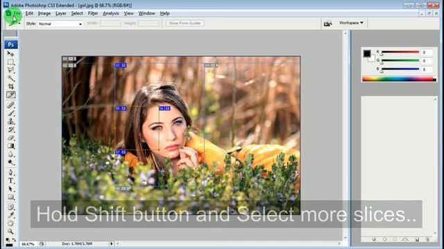 How To Use Slice Tool In Photoshop