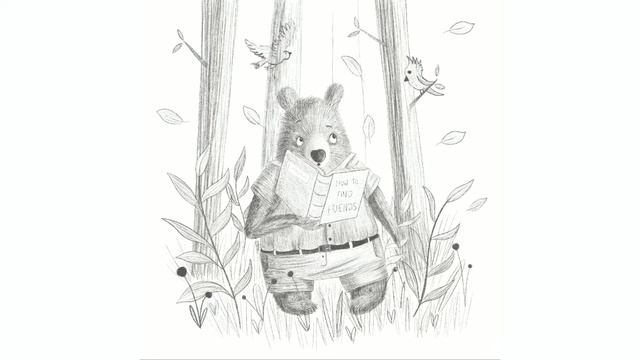 Lonely Bear Children's Illustration - Timelapse смотреть онлайн