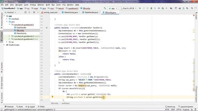 Android SQLite 4-Coding DBconfig Class Read Data смотреть онлайн
