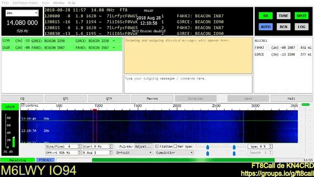 WSJT-X FT8Call reception live stream смотреть онлайн