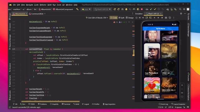 Jetpack Compose Toolbar Scroll Animation - Tutorial смотреть онлайн