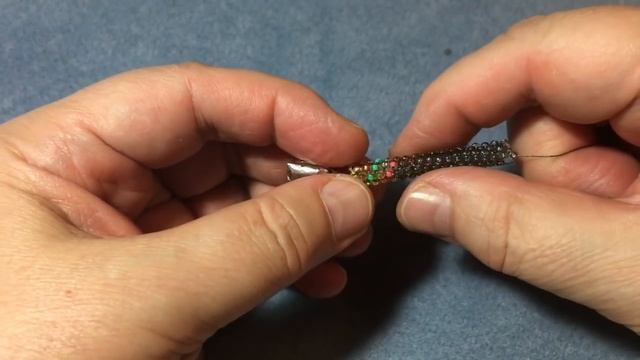 Бисерный жгут - как основа для колье. МК для начинающих. смотреть онлайн