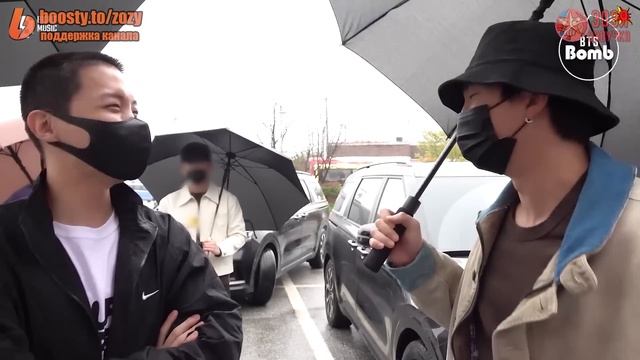 [Озвучка Зозя] [BANGTAN BOMB] ПРОВОДЫ ХОСОКА  J-hope’s Entrance Ceremony With BTS - BTS НА РУССКОМ