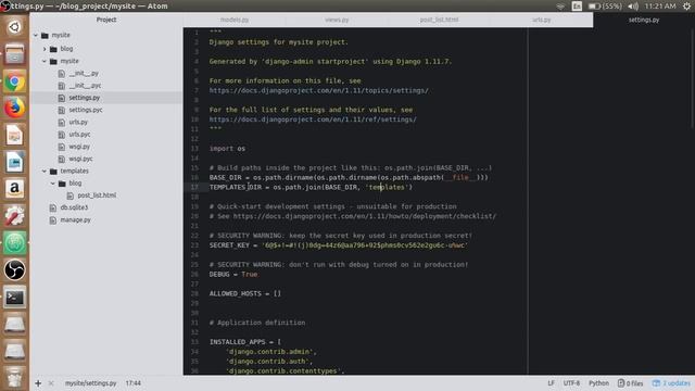 Learn Django - The Easy Way | Creating Post list view & setting up the Template | Tutorial - 12 смотреть онлайн