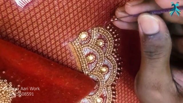 Short hand thread setting design || Sophiya Aari Work in Virudhunagar || Madurai #aariwork смотреть онлайн