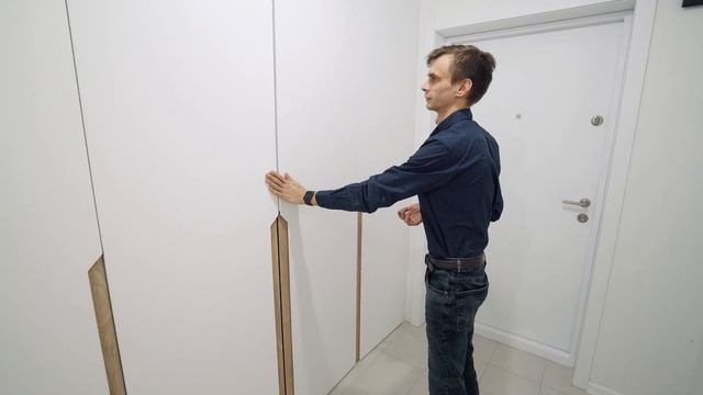 Гардеробный шкаф с интегрированными ручками из шпона. Часть 4 из 4 смотреть онлайн