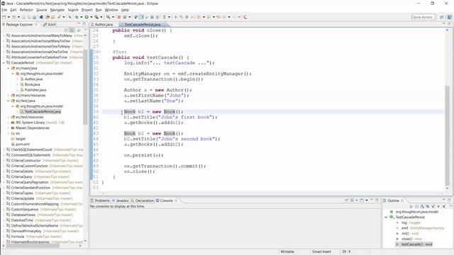 Hibernate Tips: How to cascade a persist operation to child entities смотреть онлайн