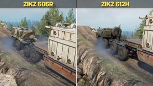 ZikZ 605R vs ZikZ 612H «Mastodon» Trucks Comparison in SnowRunner New DLC Update Battle of the King