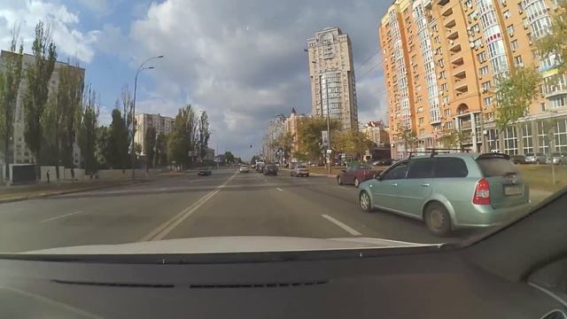 Driving in Kiev, Ukraine [31] (С Крещатика на Оболонь к ТРЦ "Дримтаун") смотреть онлайн