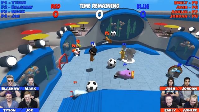 Cutest New Game! 8 Player Sausage Sports Club Gameplay #1 смотреть онлайн