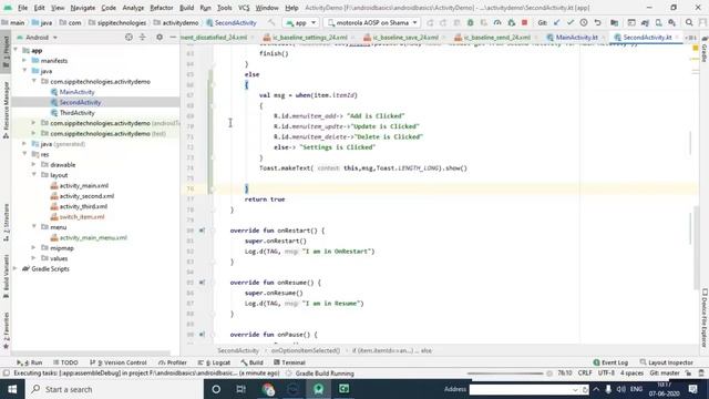 Option Menu In Android Kotlin смотреть онлайн