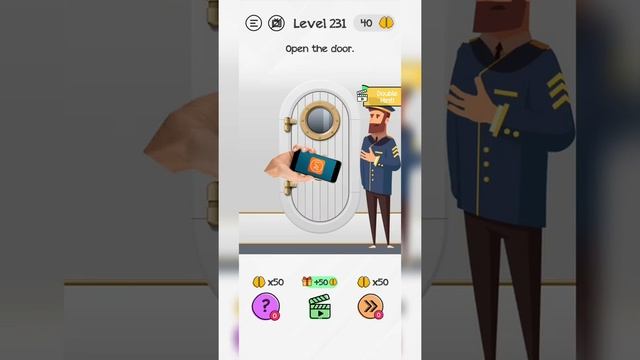 #Shorts Brain Dom Game Challenge 2022 | level 231 | Open the door. смотреть онлайн