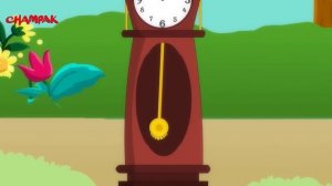 Hickory Dickory Dock Nursery Rhyme | Animated 3D English Nursery Rhyme