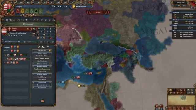 EU4 (1.30-1.31) HRE Masterclass 1 - Bast Revoke (revoke around 1500) смотреть онлайн