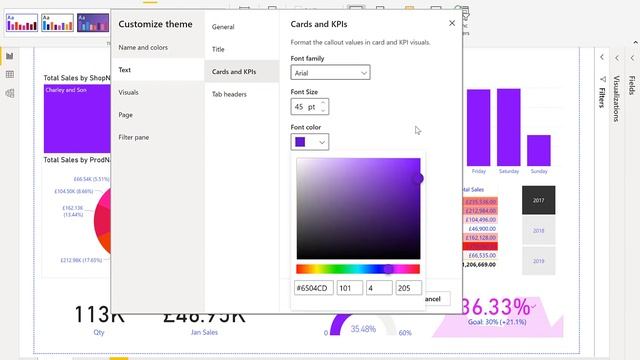 Power BI - Customize Theme смотреть онлайн
