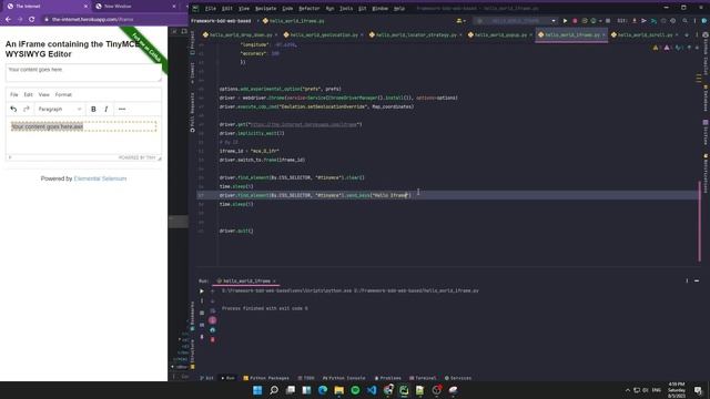 How to handle Frames/iFrames in Selenium & Python смотреть онлайн