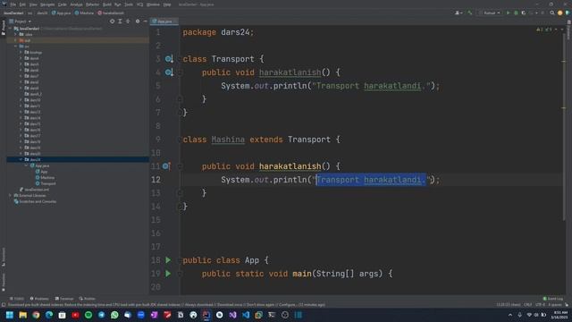 Java Darslari #24 dars Java Polymorphism haqida смотреть онлайн