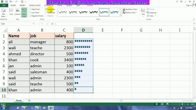 20 - lecture sparklines | excel in pushto смотреть онлайн