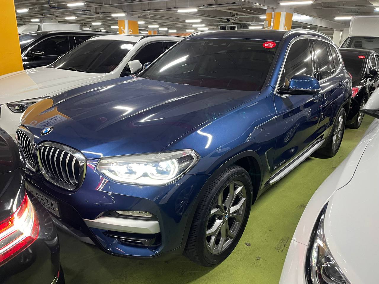 BMW X3, Синий, 2018 год. Доставка из Кореи смотреть онлайн