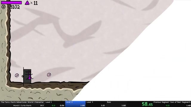 [WR] (1:44.400 IGT) Fancy Pants World 1 Remaster Any% Cutie Pants Speedrun смотреть онлайн