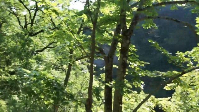 Красивая природа перед спуском в Большой каньон Крыма смотреть онлайн