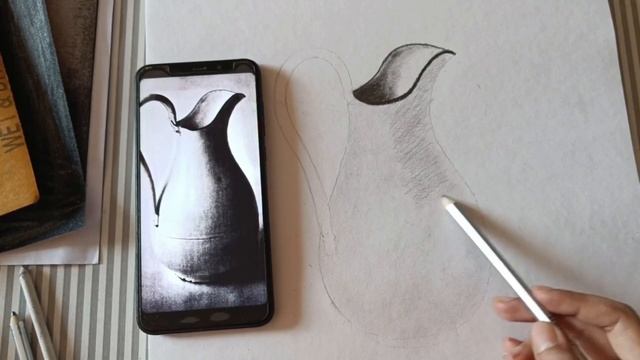 SKETCHING COURSE FOR BEGINNERS| DAY 13 HOW TO SHADE A JUG| #sketch #portrait смотреть онлайн