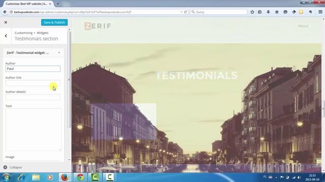 Zerif Lite WordPress theme - Overview and customization смотреть онлайн