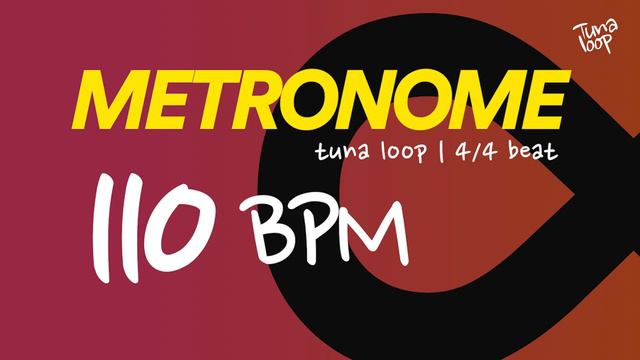 Metronome 110 BPM | Backing Track 4|4 Feel смотреть онлайн