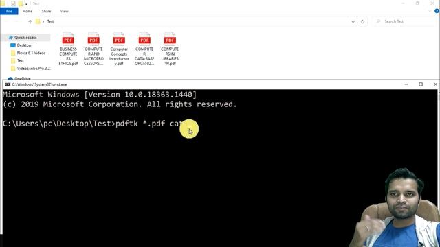 Merge Unlimited PDF files using cmd | in Hindi смотреть онлайн