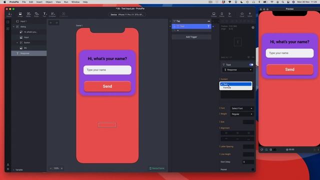 Protopie tutorials for beginners: 06 Text Input смотреть онлайн