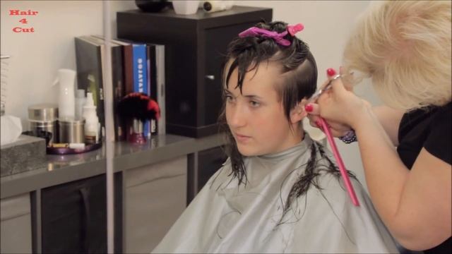 2018-45 Margita preview - long hair cut to short pixie смотреть онлайн