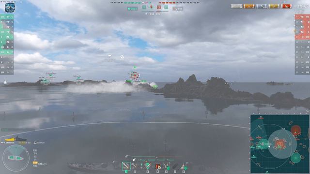 Cruiser Smolensk on map Greece, 300k damage - World of Warships смотреть онлайн