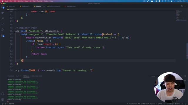 สอน NodeJS สร้างระบบ Login & Register ??? смотреть онлайн