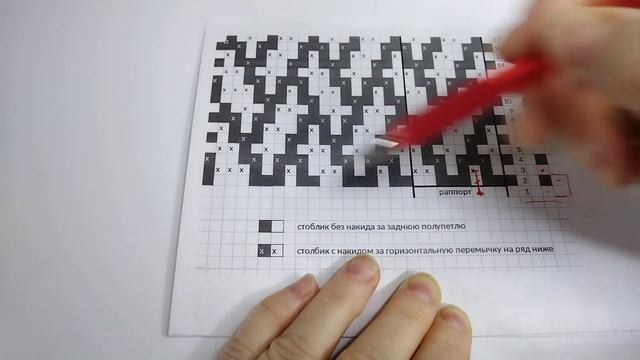 Мозаичное вязание крючком. Как читать схему? смотреть онлайн
