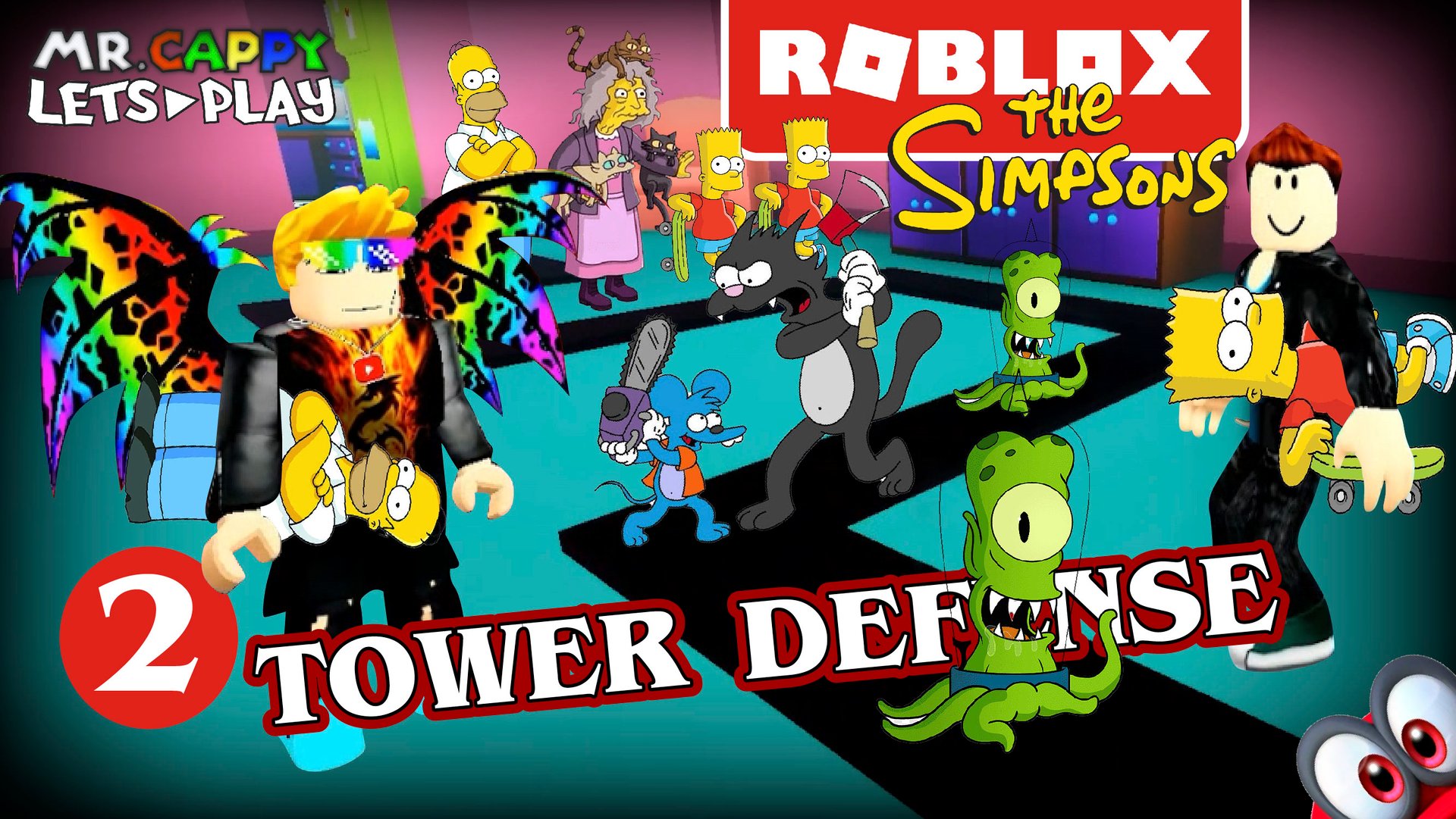 Roblox. СЛОЖНЫЙ. The Simpsons Tower Defense (2). Mr.Cappy