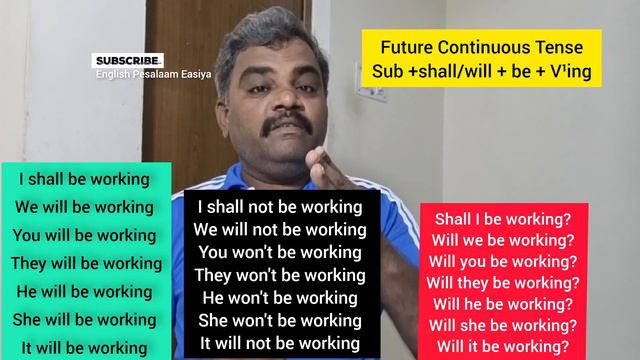 FUTURE CONTINUOUS TENSE #spokenenglishtamil #futurecontinuous #englishgrammar #tenses #tensesintami смотреть онлайн
