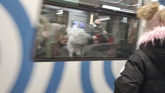 Прибытие поезда Москва 2020 на станцию Севастопольская. смотреть онлайн