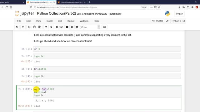 Python 3 Tutorial 04: List Basic смотреть онлайн