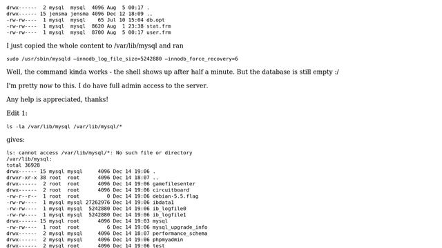 DevOps & SysAdmins: Restore database by files from broken Ubuntu server смотреть онлайн