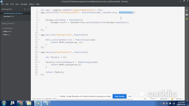 14 StartFromScratch AngularJS Factories смотреть онлайн
