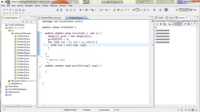 Project Euler: 2 Java solutions to problem 15 смотреть онлайн