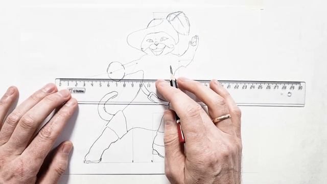 Learn to Draw puss in boots: Step by Step Tutorial for Kids - How to draw puss in boots step by ste смотреть онлайн